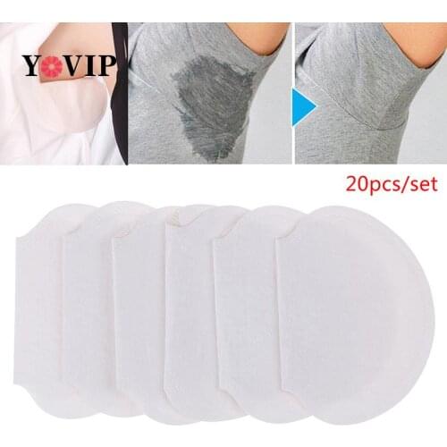 20pcs Underarm Dress Clothing Armpit Care Sweat Scent Perspiration Pad Absorbing Deodorant Antiperspirant