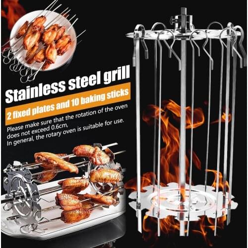 2021 New Barbecue Air Fryer Lamb Skewers Barbecue Electric Oven Accessories Stainless Barbecue Rack Baking Tray Home Park Use