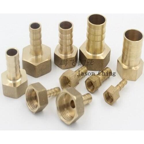 5pcs 1/8" BSPP Connection Female-12mm barbed Hose Brass Pipe Connector Adapter