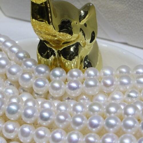 9-10mm natural freshwater pearl necklace fashion classic jewelry for gift