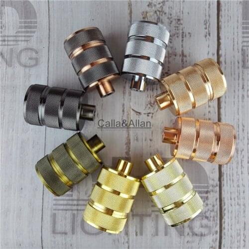 Free shipping 8 colors aluminum Retro Vintage Edison E27 Screw Bulb Antique Brass Base Lamp Bulb Holder Pendant Lighting Socket