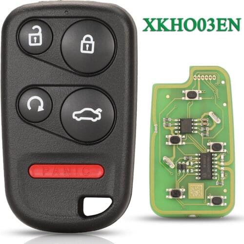 Bilchave 5 Buttons Xhorse XKHO03EN VVDI Universal Remote Car Key Fob For VVDI2 Tool Trunk No Transpponder Chip