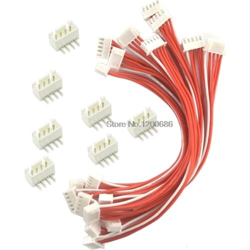 30CM 24AWG 4P Double-end XH 2.54mm 4Pin Battery Connector Plug Female & Male with Wire