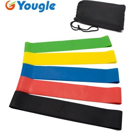 5 Pcs/Set Resistance Band Levels Elastic Latex Gym Strength Training Rubber Yoga Loops Workout Fitness Equipment