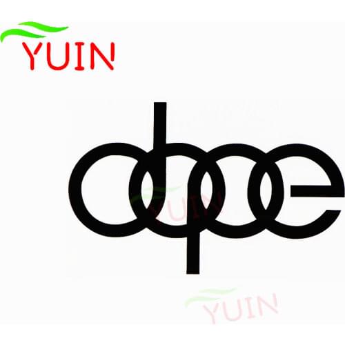 Creative Car Decal Dope Fashionable Body Window Decoration PVC Waterproof Sunscreen Cars Sticker Black/White/Red/Laser/Silver