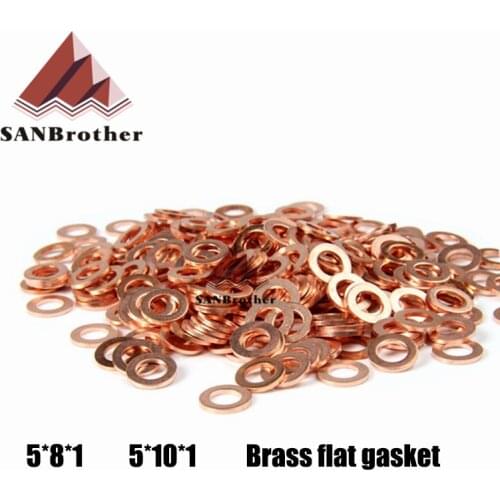 10pcs Openbuilds Brass Flat Gasket Spacer 5x8x1mm 5x10x1mm 3D printer Accessories Peilin wheel
