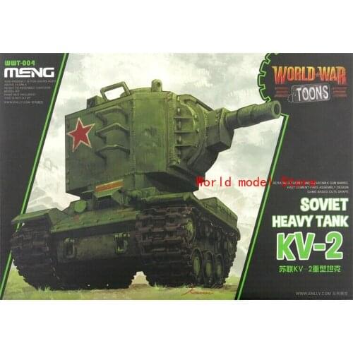 Meng Model WWT004 Soviet KV-2 Heavy Tank (Q Edition) Plastic Model Building Kit