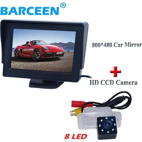 4.3" car display monitor use for universal car+waterproof car reversing camera for FORD-Focus Hatchback/ Mondeo Fiesta