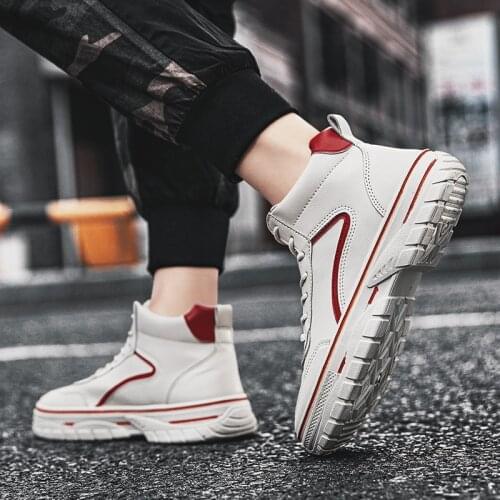 Boots Men Leather Summer Boots Men Mens Zapatos De Cuero Para Hombre Platform High Cowboy Work Casual Vintage Winter Shoes