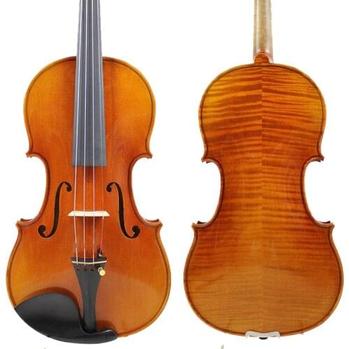 German Varnish ! A Strad Model 4/4 Violin Violino"All European Wood" Rich Clear ! Fast Response ! Free Case, Bow,And Shipping