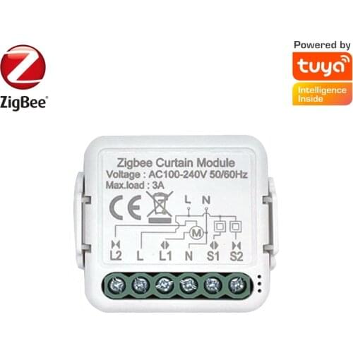 New Tuya Smart Life Zigbee Curtain Switch Module DIY Curtains Roller Blinds Shutter Switch Module Works With Alexa Google Home