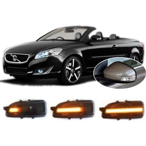 Fit for Volvo C70 MKII 2007 2008 2009 2010 2011 2012 2013 Facelift Dynamic LED Blinker Indicator Mirror Turn Light Signal