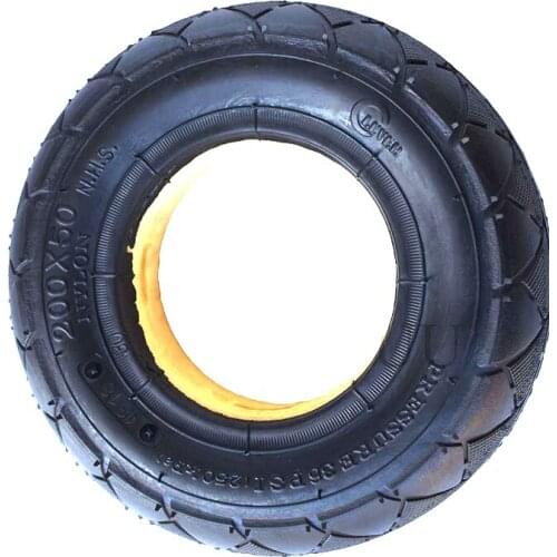 Motorcycle 200 x 50 (8x2) solid/foam filled tyre 200x50 tyre for Razor E100 E125 E200 Scooter Vapo