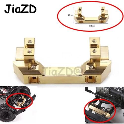 1PCS 94g/pc Aluminium Alloy Heavy Duty Brass Front Bumper w/Servo Mount for Traxxas TRX-4 TRX4 1/10 RC Crawler Car Hop Up Parts