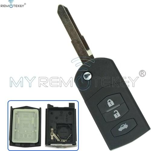 Replacement remote key transmitter shell 3 button VISTEON tr for Mazda 6, 3 remtekey