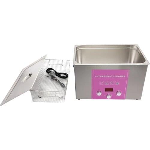 6.5L Ultrasonic Cleaner Power Adjustable 0-180W Stainless Steel Dental Medical Degassing Ultrasonic Cleaning Machine