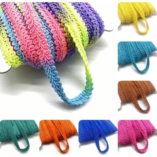 2 yards 12mm Lace Trim Ribbon Centipede Braided Lace DIY Craft Sewing Accessories Wedding Decoration Fabric Clothing accessories