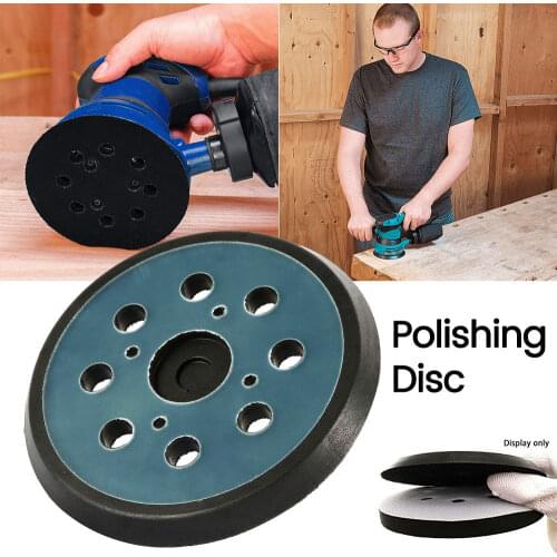 5 Inches 125 MM 8-Hole Back-up Sanding Pad 3/4 Nails Hook Loop Sander Backing Pad for MT922 MT924 Electric Makita Orbital Sander