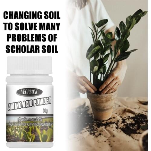 50g Amino Acid Plant Nutrient Fertilizer Powder Flower Plant Nutrition Soil Nutrient Powder Potted Bonsai Seed Fertilizer