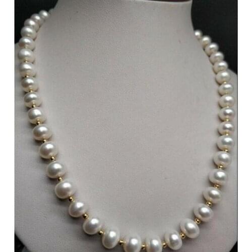 AAA 10-11mm South Sea White Pearl Necklace 18 inch