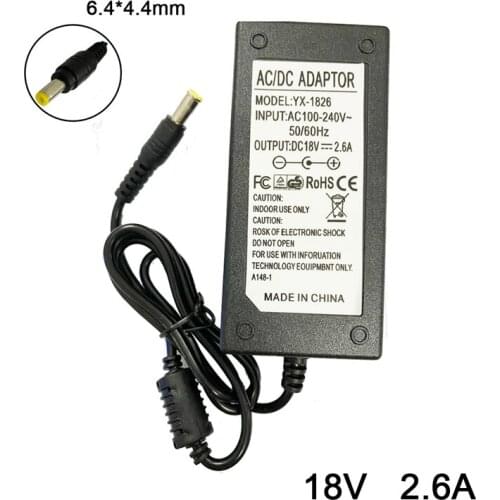 18V 2.6A 6.4*4.4mm AC Adapter For Sony SRS-X7 SRS-X7/B SRS-X7/W Portable NFC Bluetooth Wireless Wi-Fi Personal Audio Speaker