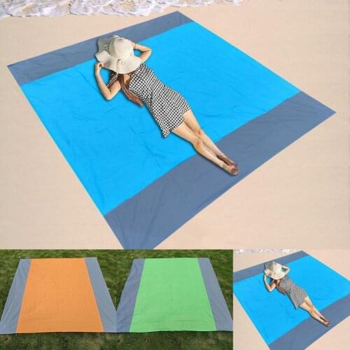 Anti-sand Beach Mat Comfortable 210D Polyester Creative Extra Large Picnic Blanket for Festival 200*140/210*200 cm