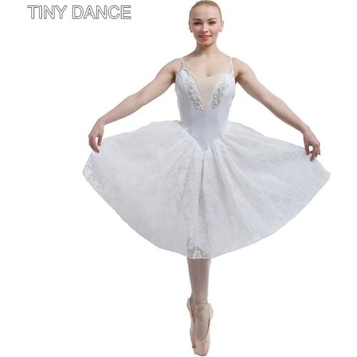 Snow White Ballet Nutcracker Stage Costume Ballerina Dress Long Romantic Ballet Tutus for Child and Adults 16055