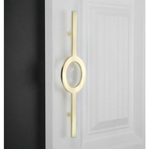 Black/Gold Drawer Kitchen Cabinet Handle Door Pull Knob Modern Dresser Pull Handles Zinc Alloy Furniture Hardware w/Screw