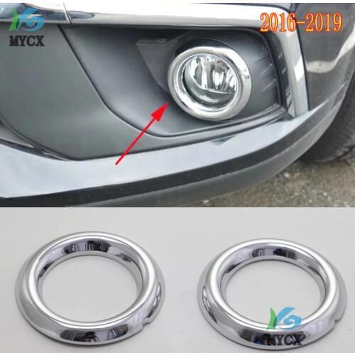 For Mitsubishi ASX 2016 2017 2018 2019 ABS Chrome Front Fog Light Cover Trim Car Styling Auto Exterior Decoration Accessories