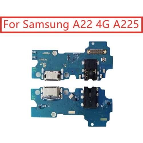 For Samsung Galaxy A22 4G A225 USB Charger Port Dock Connector PCB Board Ribbon Flex Cable Charging Port Component Replacement