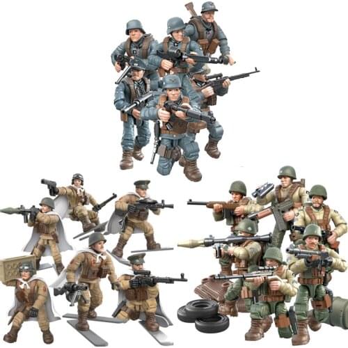 1:35 scale military Germany army force action figure world war Battle Normandy Rhineland Soviet Union mega block ww2 weapon toy