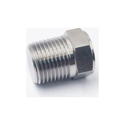 Stainless Steel Pipe Fitting, Pipe Plug, 1/2in. Male NPT,SS-8-P can combination with Swagelok