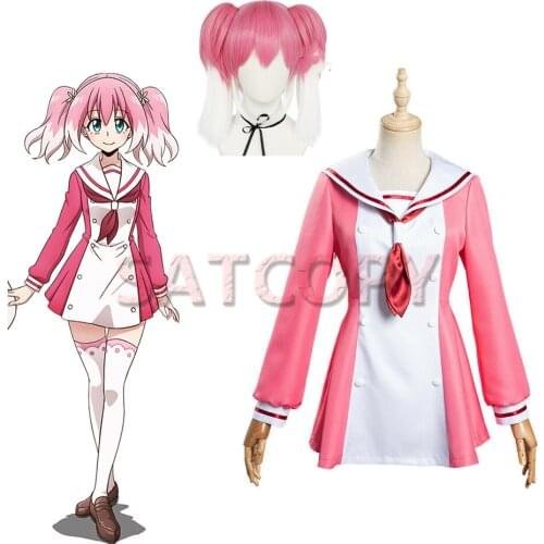 Anime Munou No Nana Cosplay Costumes Hiiragi Nana Costume Wig Full Set Halloween Women School Uniforms Dress