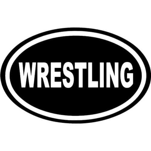 Hot Wrestling Oval Sports Vinyl Car-Stickers Waterproof for Laptop Suv Decal Auto Exterior Decorative KK16*10cm Vinyl