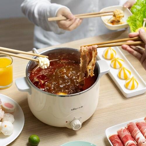 Multi-function Electric Cooking Pot Small Electric Hot Pot for Home Dormitory Small Power Dormitory Noodle Cooking Pot