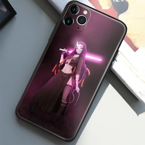 Nezuko Demon Slayer Kimetsu No Yaiba Glass Soft Phone Case for IPhone SE 6s 7 8 Plus X XR XS 11 12 Mini Pro Max Cover Shell