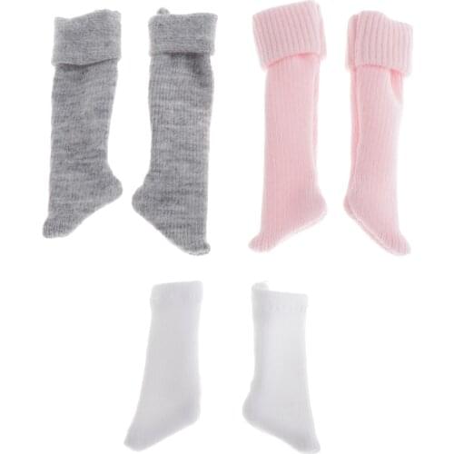 Pack of 3 Dolls Socks For 1/6 Ball Jointed Dolls BJD Doll Dress Up Outfits Accessories