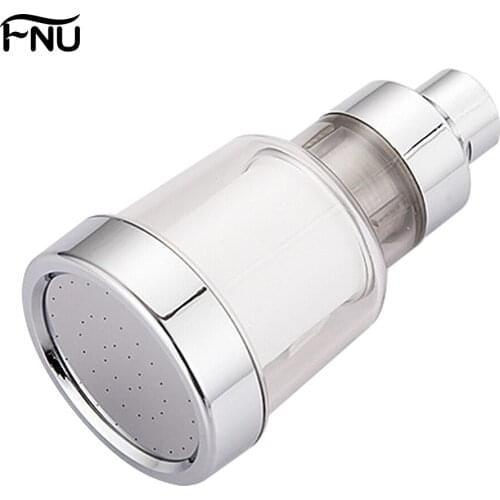 High Pressure Overhead Shower Head Water Filter Boosting Pressure Crystal Shower Bathroom Accessories