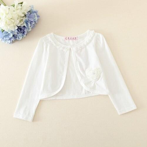 OKLADY Girl Clothes Long sleeves Princess Shawl Coat Children Cloak Solid Color Embroidered Shawl Kid Wear For Girls Fashion Top