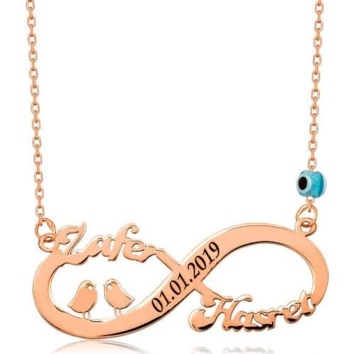 Silverlina Silver Bird Infinity Is Necklace