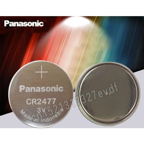 Panasonic Original 2PCS/LOT CR2477 3V High Performance High Temperature Resistant Button Coin Battery Cell Batteries