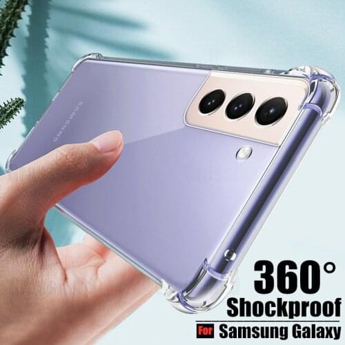 Shockproof Silicone Case For Samsung Galaxy S21 S20 FE S10 S9 S8 PIus Note 20 Ultra A52 A72 A32 A22 A51 A71 A02S A50 A70 Cover