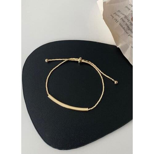 Metal Texture Personalized Girlfriends Adjustable Bracelet Women