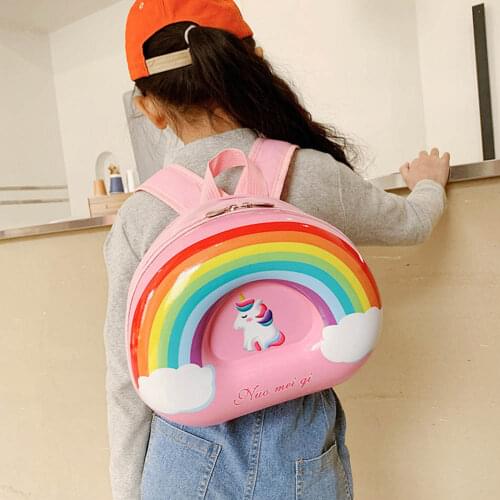 Children Backpack Kindergarten PVC Hard Shell Backpack Cartoon Cute 3D Small Schoolbag for Kids Girls Boys Brithday Gifts