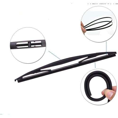 FUNDUOO For Honda Pilot 2003 - 2008 Acura RDX 2007 - 2013 14" Rubber Rear Window Wipers Windshield Wiper Blades