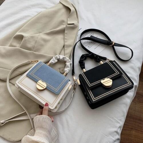 Contrasting Color Handbag Fashion Shoulder Bag Ladies Small Bag Casual Messenger Bag 2021 New Style Female Bag Wallet