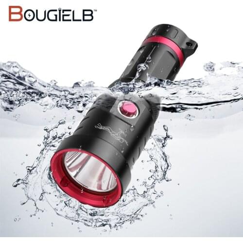 LED Diving Flashlight Super Bright P70.2 Torch Professional IPX8 Dive Lamp 150M Underwater Lantern Waterproof 26650/18650 Light