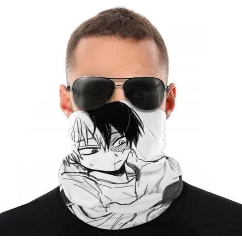 Todoroki With His Cat Magic Scarf Neck Face Mask Men Women Fashion Tube Scarf Neck Bandanas Protective Headband Cycling Hiking