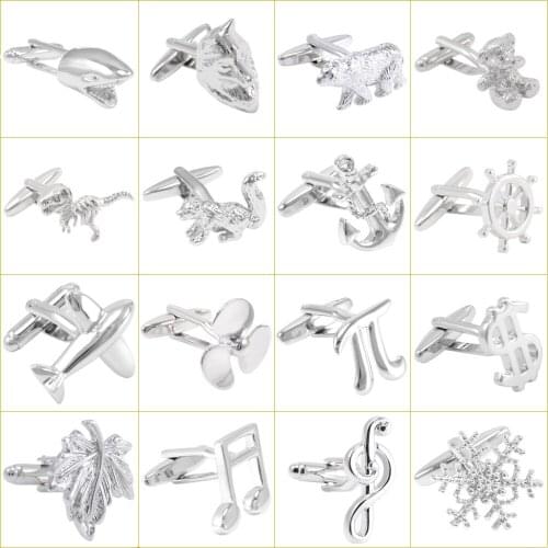 SAVOYSHI Fashion Cufflinks for Mens Shirt Cuff bottons High Quality Novelty Silver color Cuff Links Luxury Brand de manchette