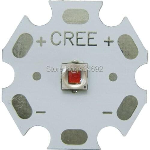 1W 3W Cree XPE2 XP-E2 Led Beads Amber 585NM - 590NM Led Emitter Lamp Lightings On 20MM/16MM/14MM/12MM/8MM Aluminum PCB Board